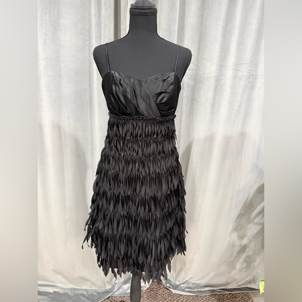 Elegant Black Spaghetti strap Dress